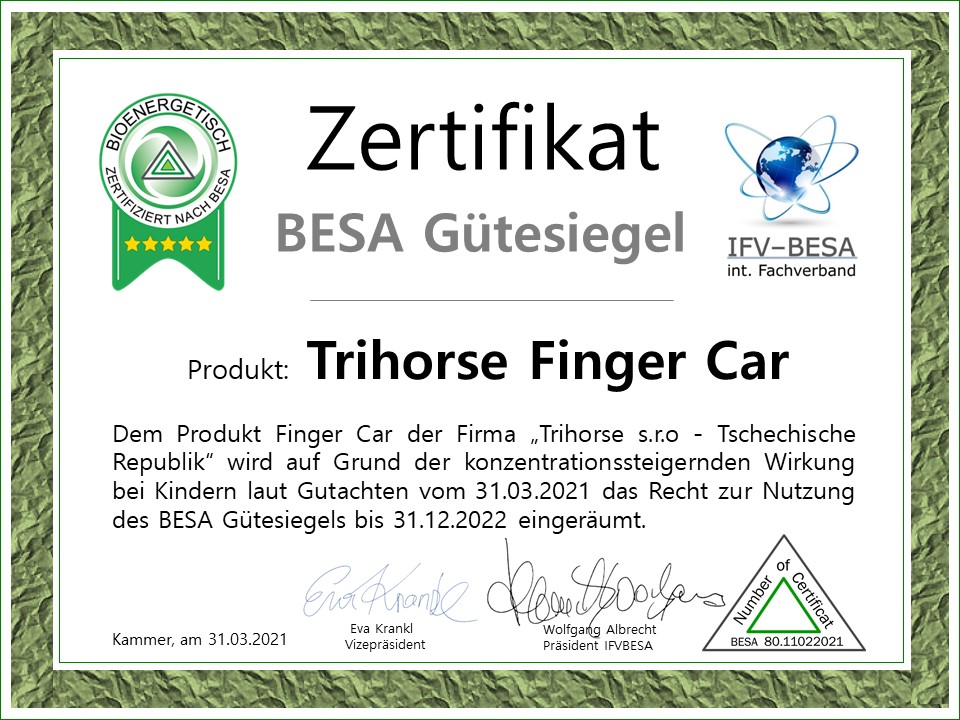BESA zertifikat Finger Car